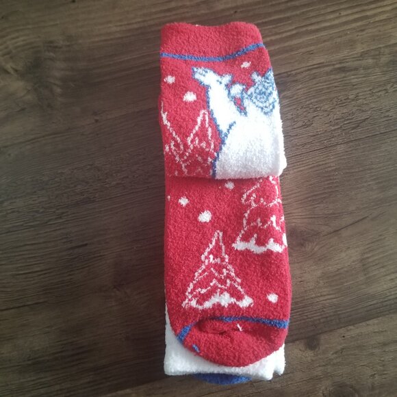 Frosty The Snowman Chenille Socks - 2 pairs - Christmas Theme - Picture 2 of 8